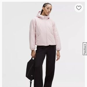 Lululemon Athletica Water-Resistant Insulated Navy Hooded Jacket